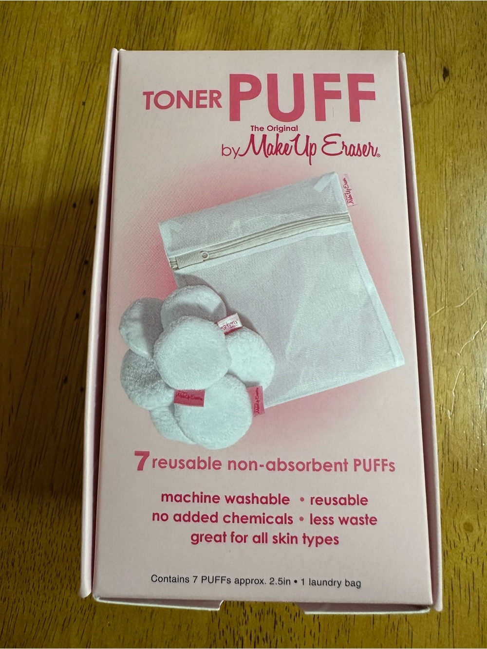PUFF Reusable Makeup Remover Pads - Pink & White